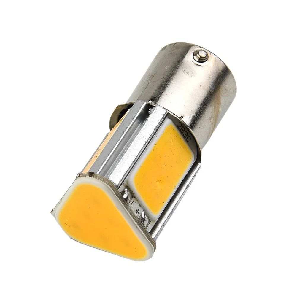 4pcs Car Turn Signal Lights Super Bright Amber 1156 G18 BA15S 42 COB LED Turn Signal Light Bulb Lamp 12V 3500K