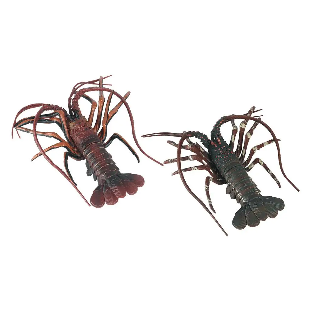 Grande simulazione di plastica modello di aragosta frutti di mare ristorante prop decorazione animali figure bambini regali giocattolo per bambini