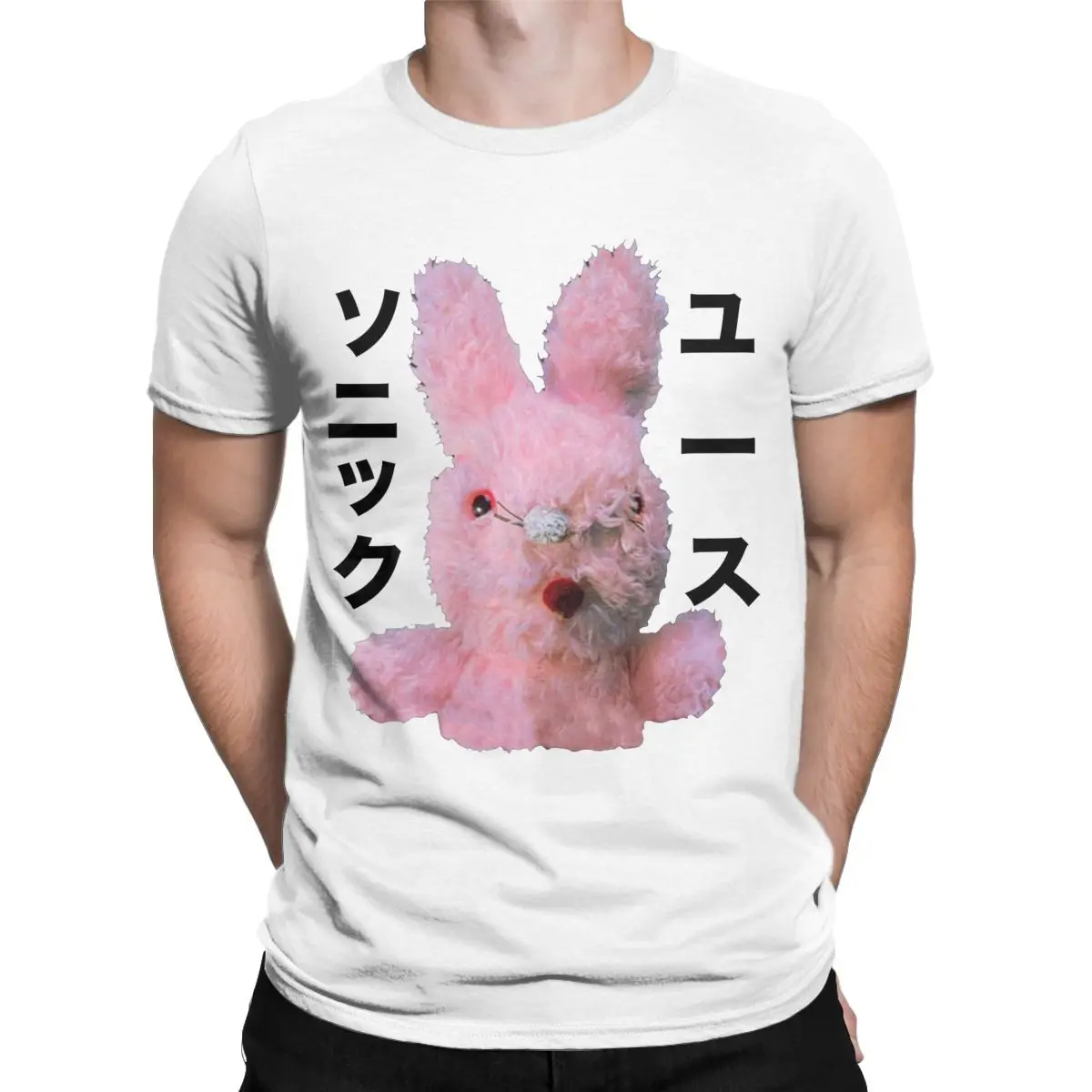 Dirty Bunny Japanese Sonic Youth Men's T Shirt Casual Tees Short Sleeve Crew Neck T-Shirt Cotton Gift Idea Tops