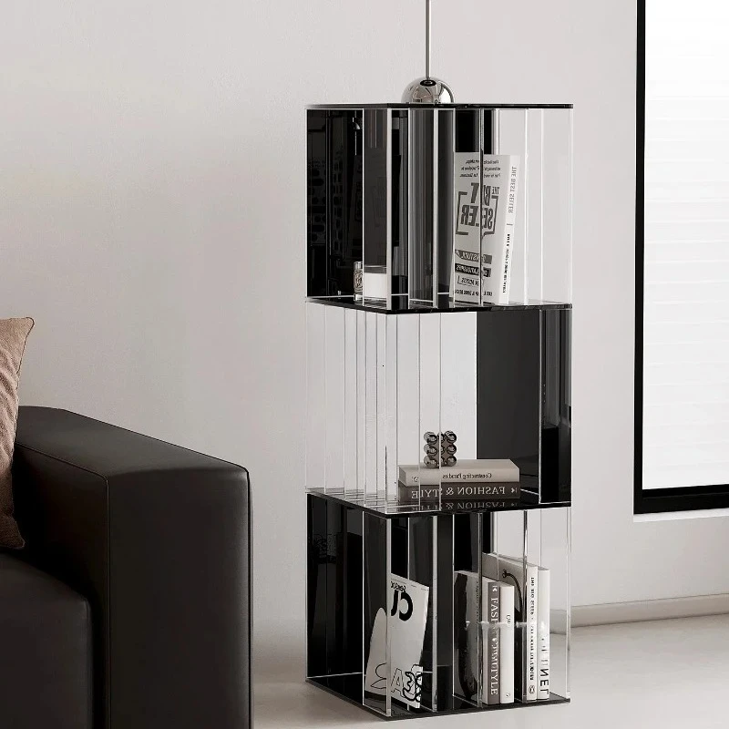LXY Floor Internet celebrity simple bookcase Home living room storage rack