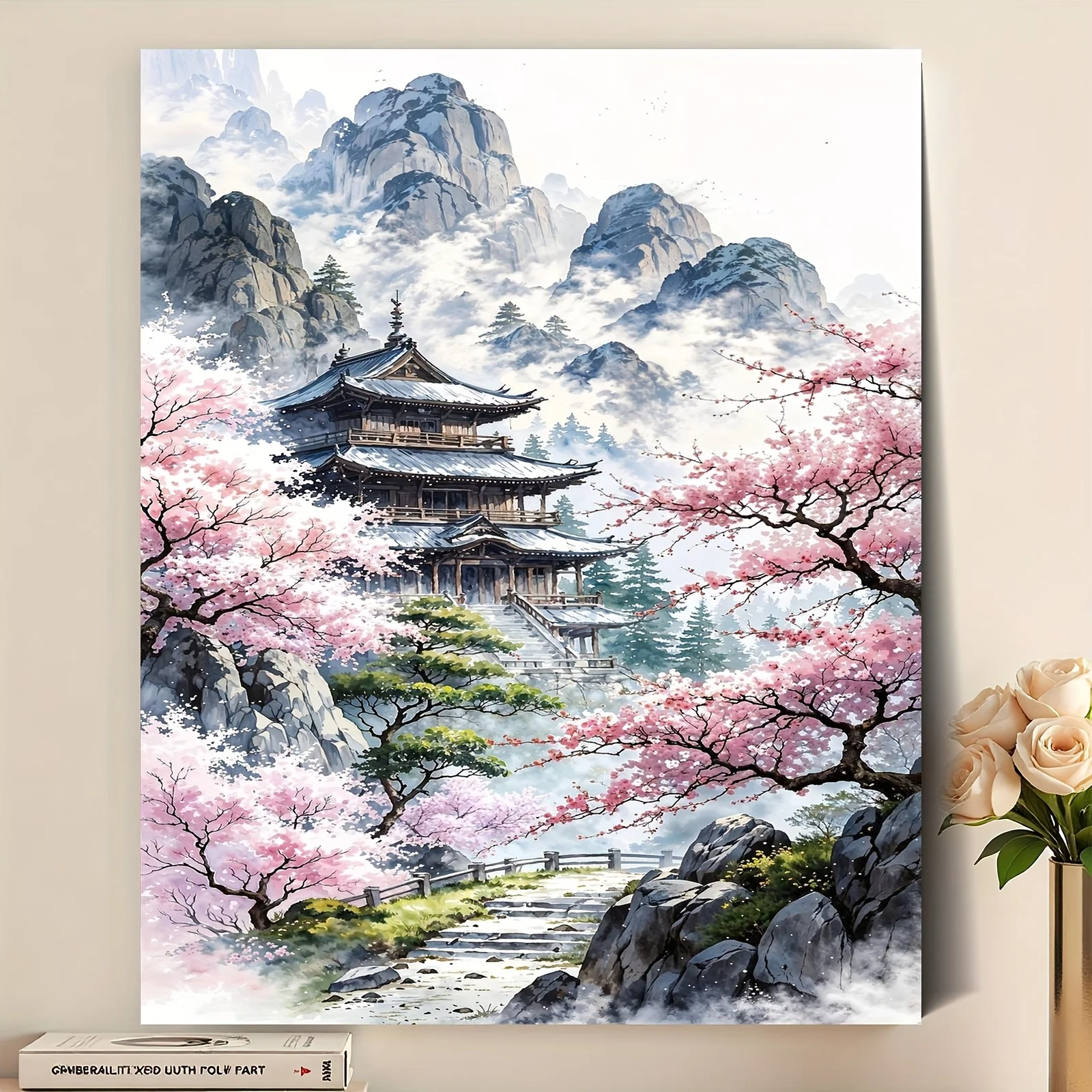 Japanese Lifestyle Movie - Olieverfschilderij op nummer Japanse stijl Oude