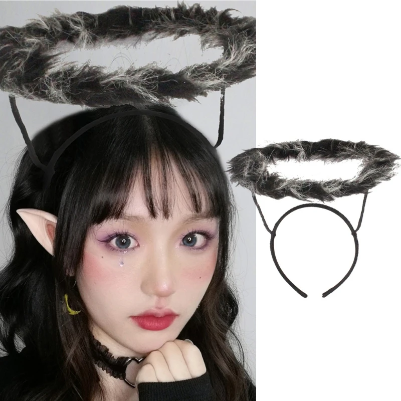 Overwhelming Cool Devil Hair Hoop Animal Aureole Headdress Cartoon Animal Headband Animal Headdress