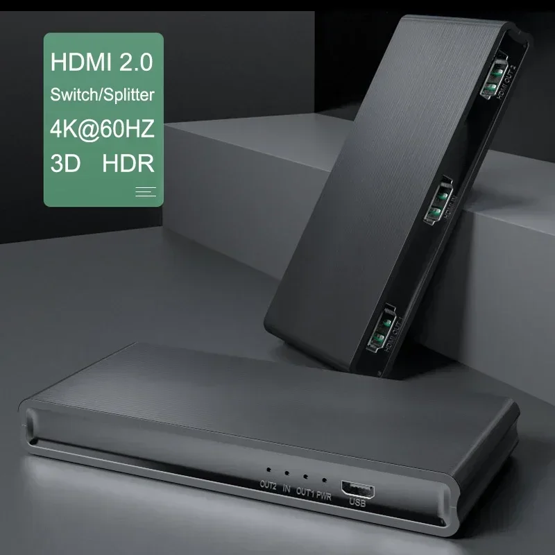 4K 60Hz HDMI Splitter 1x2 Video Switcher 5x1 HDMI Switch 3x1 4x1 Adapter Converter for Mi Box Xbox PS3 PS4 Laptop PC To Monitor