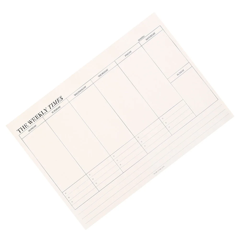 Creative Planner Schedule Notepad Daily Paper Weekly Notebook Business Journal Memo Pad Diary Study Bedroom Office Use Smooth