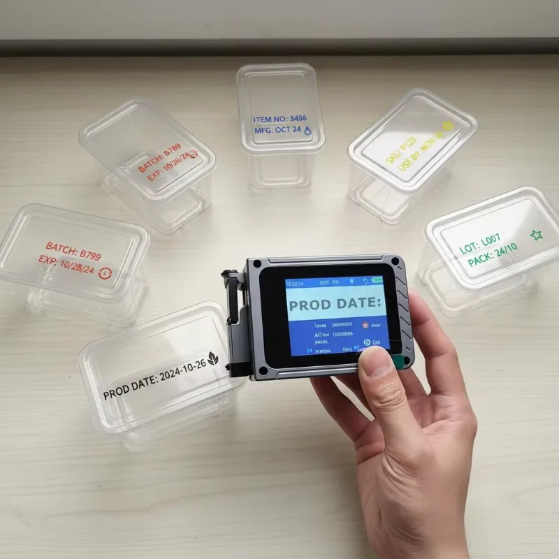 Automatic Portable Handheld TIJ Inkjet Printer Mini for Expiry Date Batch Number Printing