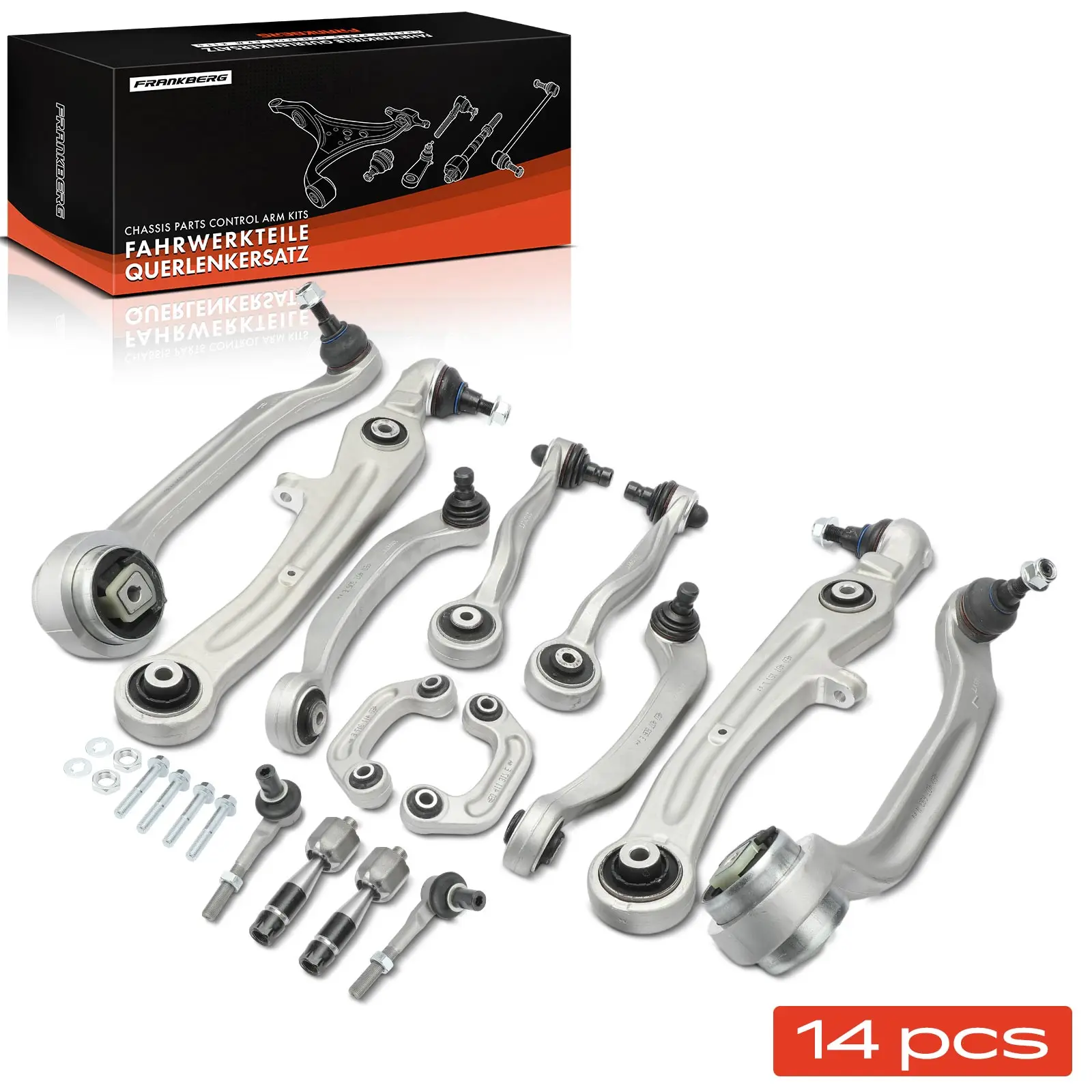 Frankberg 14x draagarm voor links rechts voor Audi A6 4F2 A6 Allroad 4FH A6 Avant 4E0407509E 4E0407509B 4E0407506F 4E0407151G