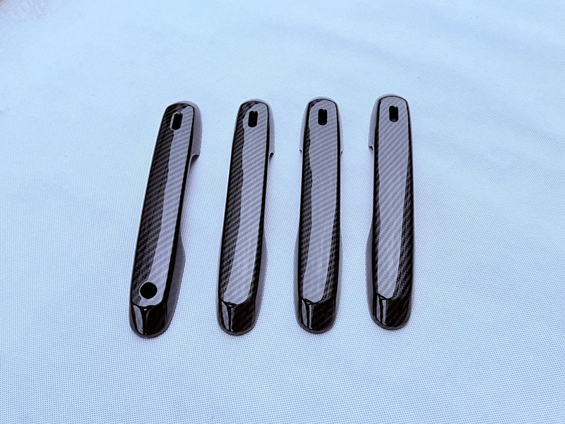 لتويوتا جراند هايلاندر 2024 2025 2026 ABS كروم غطاء مقبض الباب مع مفتاح ذكي ثقب الصيد غطاء الكسوة صب #4