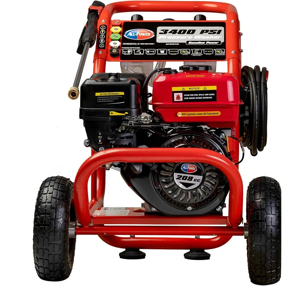 

All Power, APW5118 Pressure Washer 3200 PSI 2.6 GPM, JD Engine Gasoline 208cc