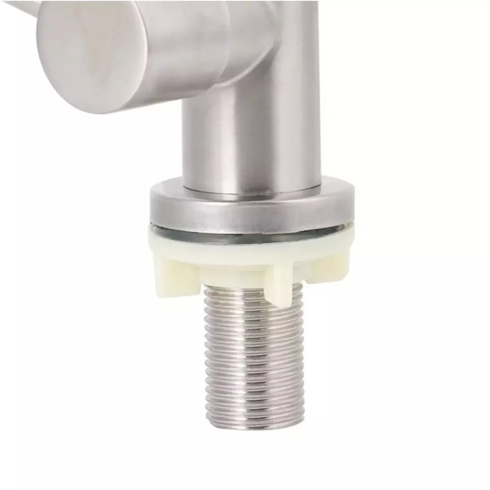 Onyzpily Free Shipping Brushed Kitchen Faucet Wall Mounted Two Models Hot&Cold Water Sink Faucet 360 Rotation Sprayer Taps