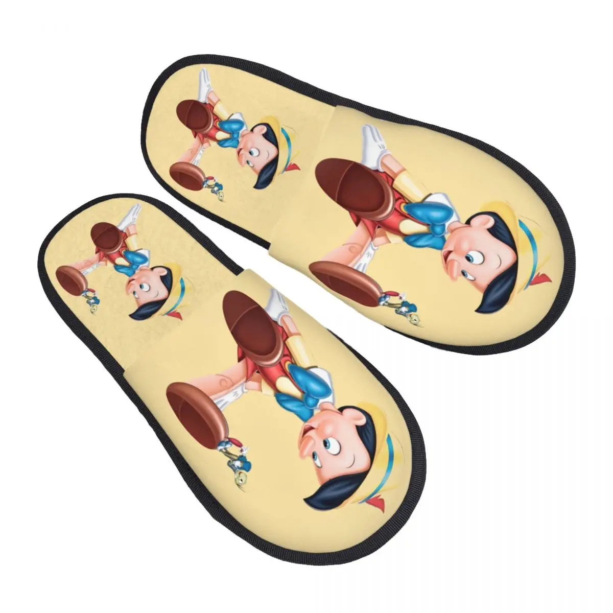 

Custom Pinocchio Memory Foam Slippers Women Soft Warm Anime House Slippers