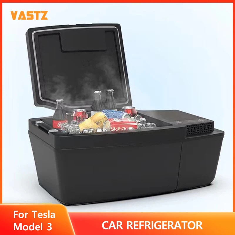 Frigorifero per auto per Tesla Model 3 Compressore Refrigerazione da campeggio all\'aperto Frigorifero di grande capacità Attrezzatura da campeggio