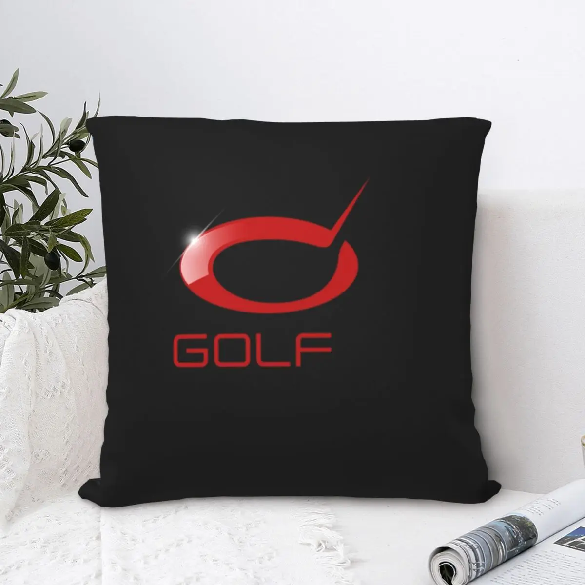 

Simple Golf Club Square Pillowcase Polyester Pillow Cover Velvet Cushion Zip Decorative Comfort Throw Pillow For Home Living Car