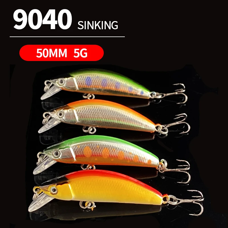 

5g 50mm Sinking Minnow Fishing Lures Pesca Wobblers Trout Artificial Plastic Hard Bait Jerkbait Crankbait Bass Fishing Equipment