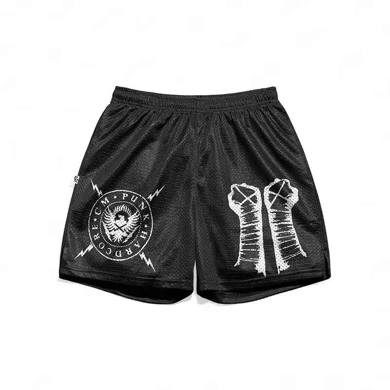 2026 Summer Fighting Training Sports Casual Shorts Punk Star Men Shorts Quick Dry Swiming Shorts Unisex S Y2K