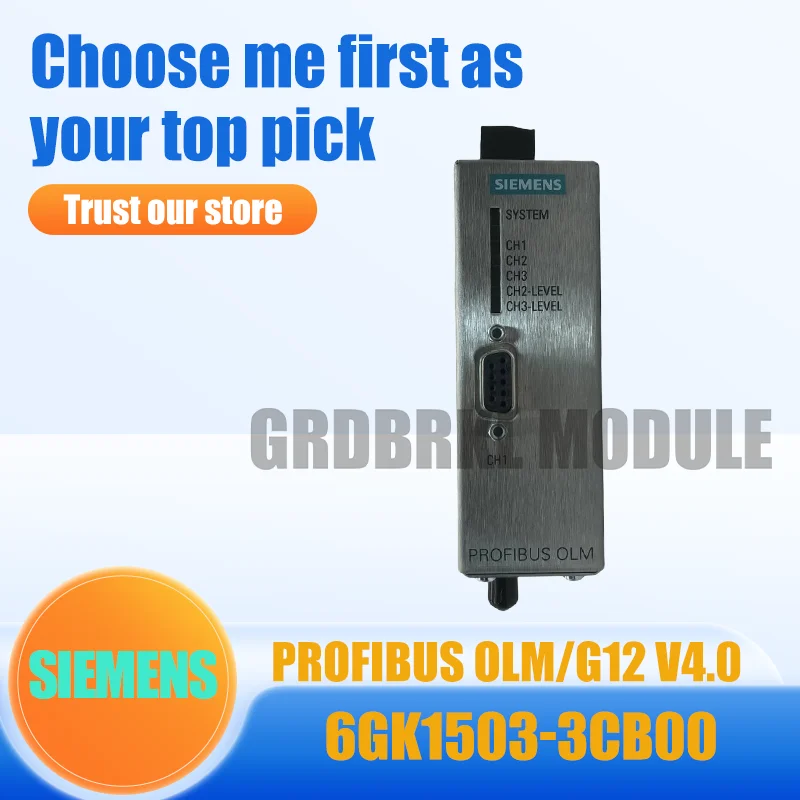 

Новый и оригинальный модуль оптической связи SIEMENS 6GK1503-3CB00 6GK1 503-3CB00 PROFIBUS OLM/G12 V4.0