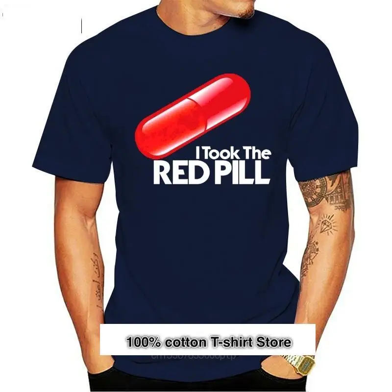 

Camiseta estampada de matriz de pastillas Rojas, nueva