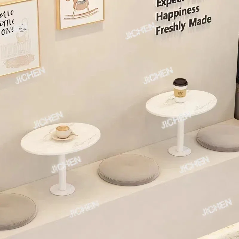 

JC JC Кофе Молоко Чайный Магазин Противо Обеденный Стол Настенный Десертный Магазин Круглый Стол Скандинавский Ветер Для Экономии места Мебель