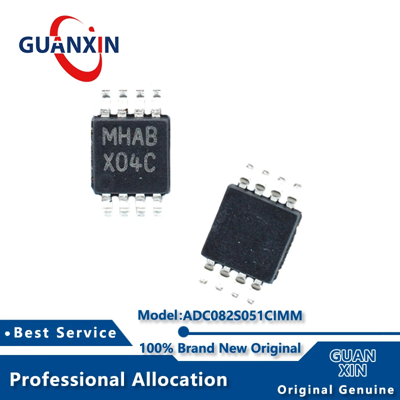 

100% New ADC082S051CIMM VSSOP-8 Marking X04C ADC082S051