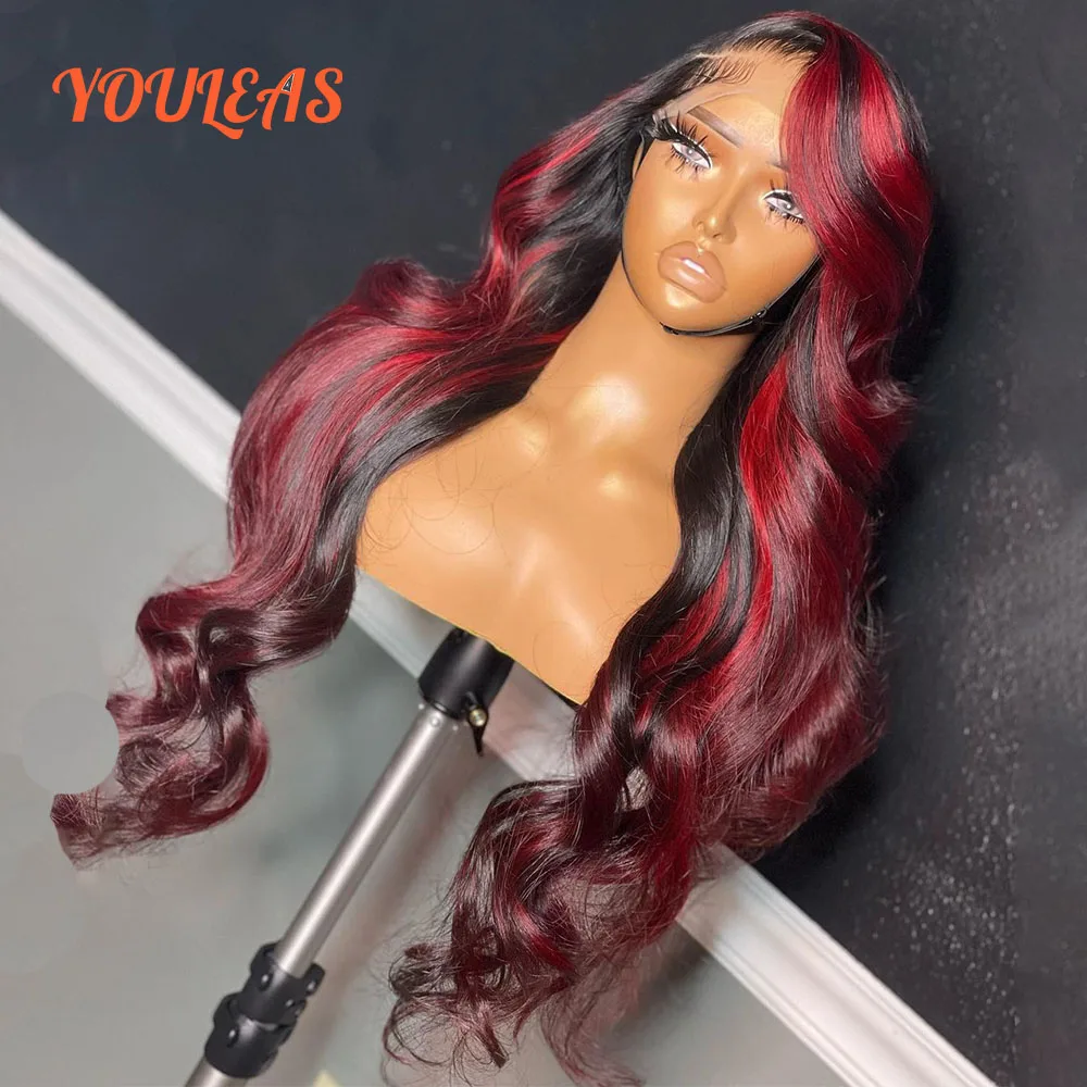 

Highlight Body Wave Chocolate Colored Wig Dark Blonde 13x4 Transparent Lace Front Glueless Human Hair Wig Ready To Wear