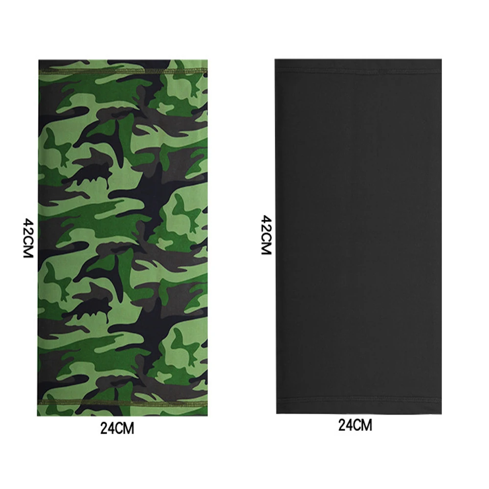 Camouflage printed Ice Silk Anti Dust UV Buff Bandana Head Scarf Face Mask for Motorcycle Bicycle Fishing Sport