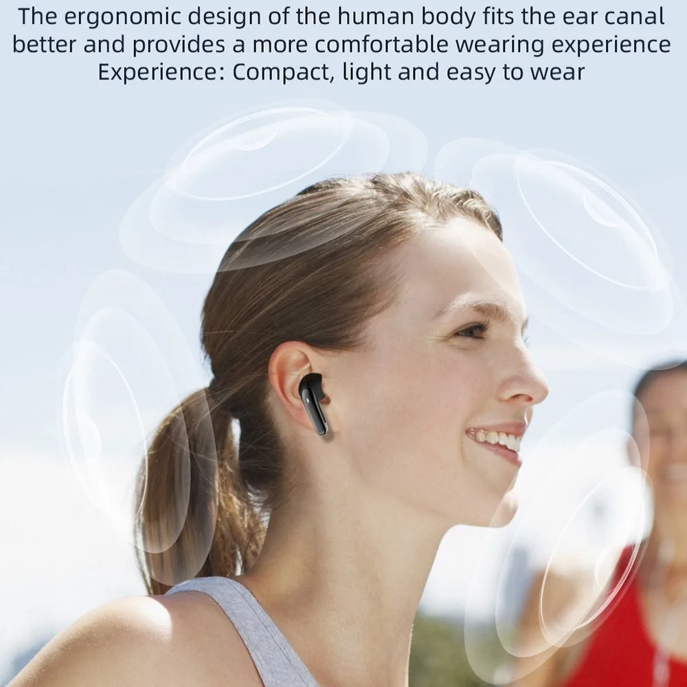 Ear Clip Wireless Bluetooth Headphones Bluetooth 6.0 Life Waterproof HiFi Lossless Stereo Sound High Appearance Value Ultra Long