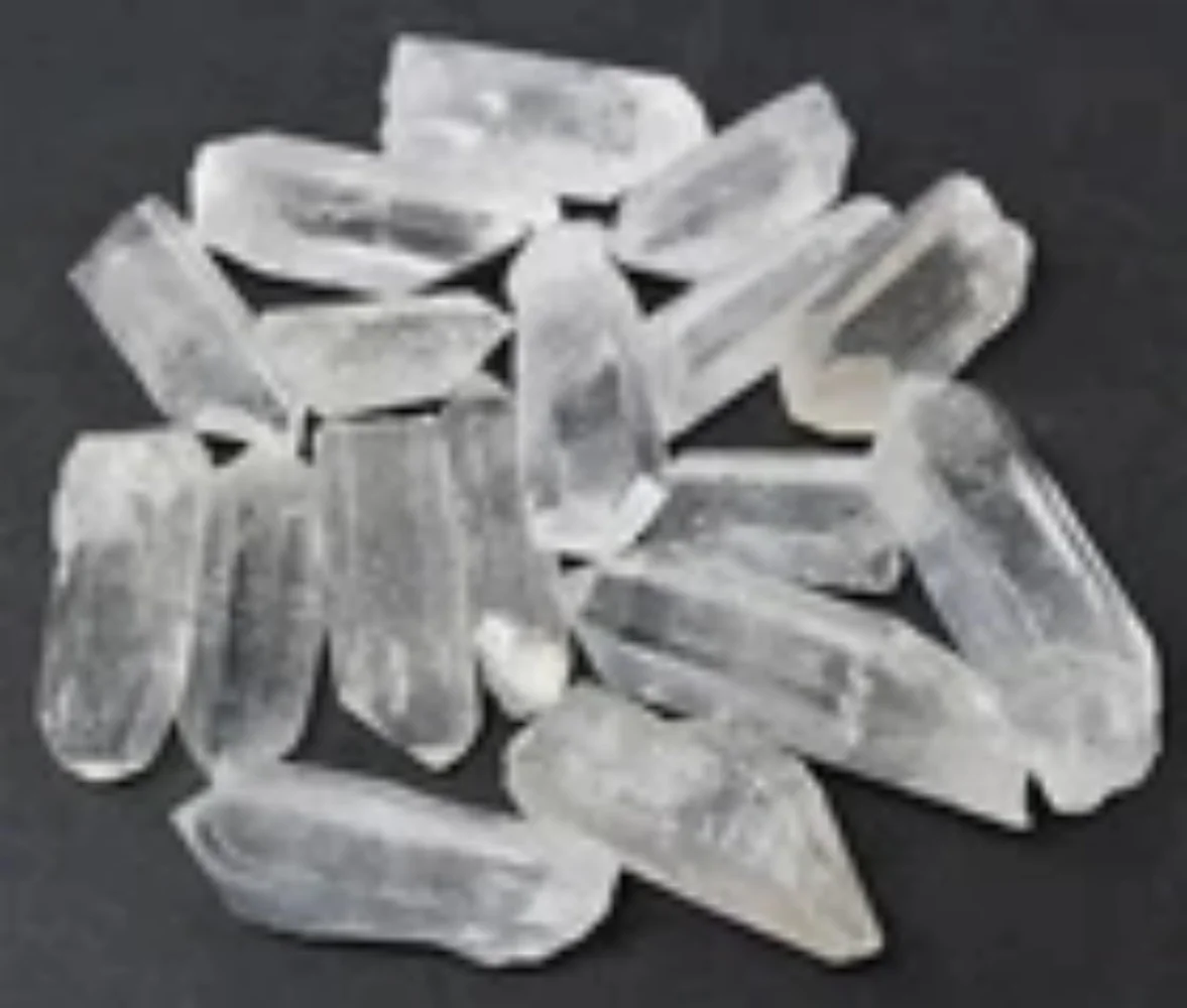 Quartz Crystal Collection 1/2 LB Natural Clear Points MEDIUM Stones