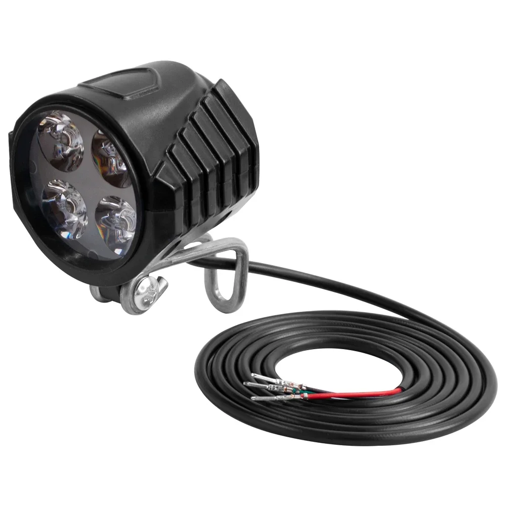 AliExpress LCQPTW 2 in 1 Headlight for Electric Scooter E-bike Bicycle 4 LED 36V 48V 60V Warning Bright Lamp Modified 12W Front Light with Horn