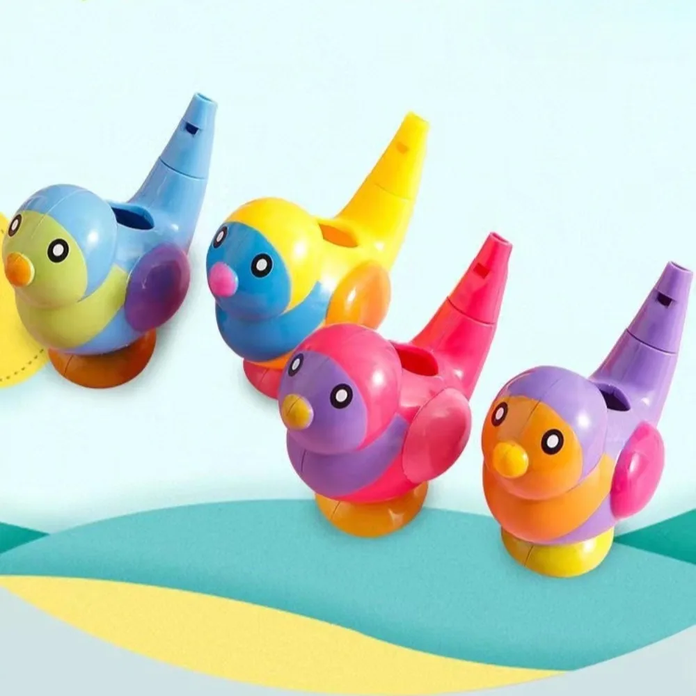 Coloured Drawing Water Bird Whistle Bathtime Musical Toy for Kid Early Learning Educational Children Gift Toy Musical Instrument