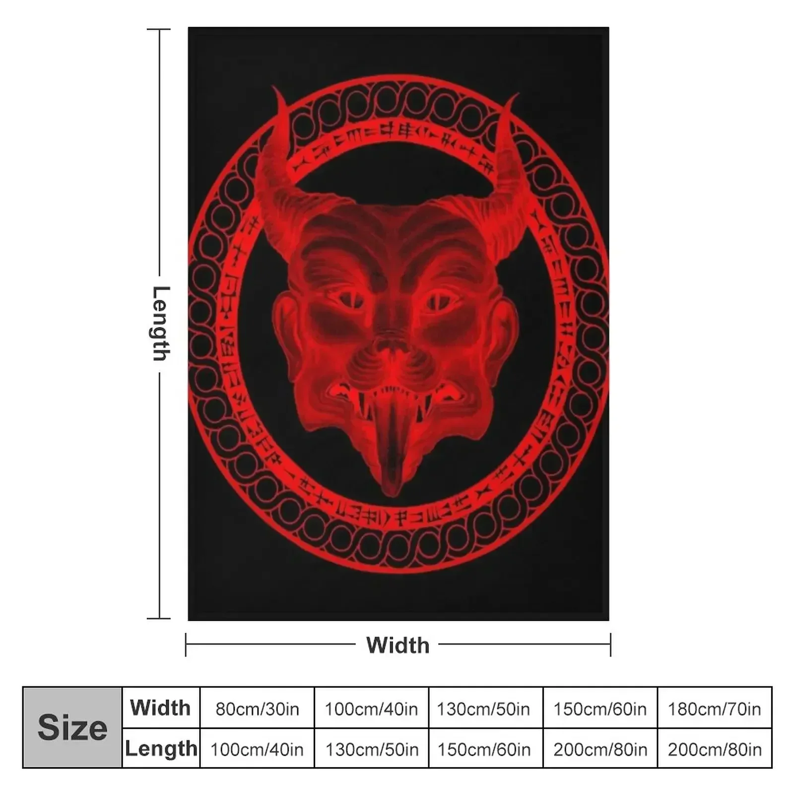 Pazuzu ??iri (Extra-Spooky Edition) Throw Blanket couch cozy soft plush fuzzy picnic outdoor blanket