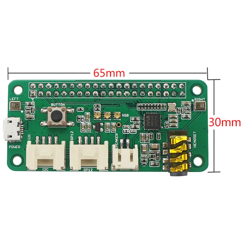 

Изысканная шляпа с разрешением 2 микрофона Pi для Raspberry Pi 4 Model B, голосовой модуль, двойной микрофонный массив для Raspberry Pi Zero 3B