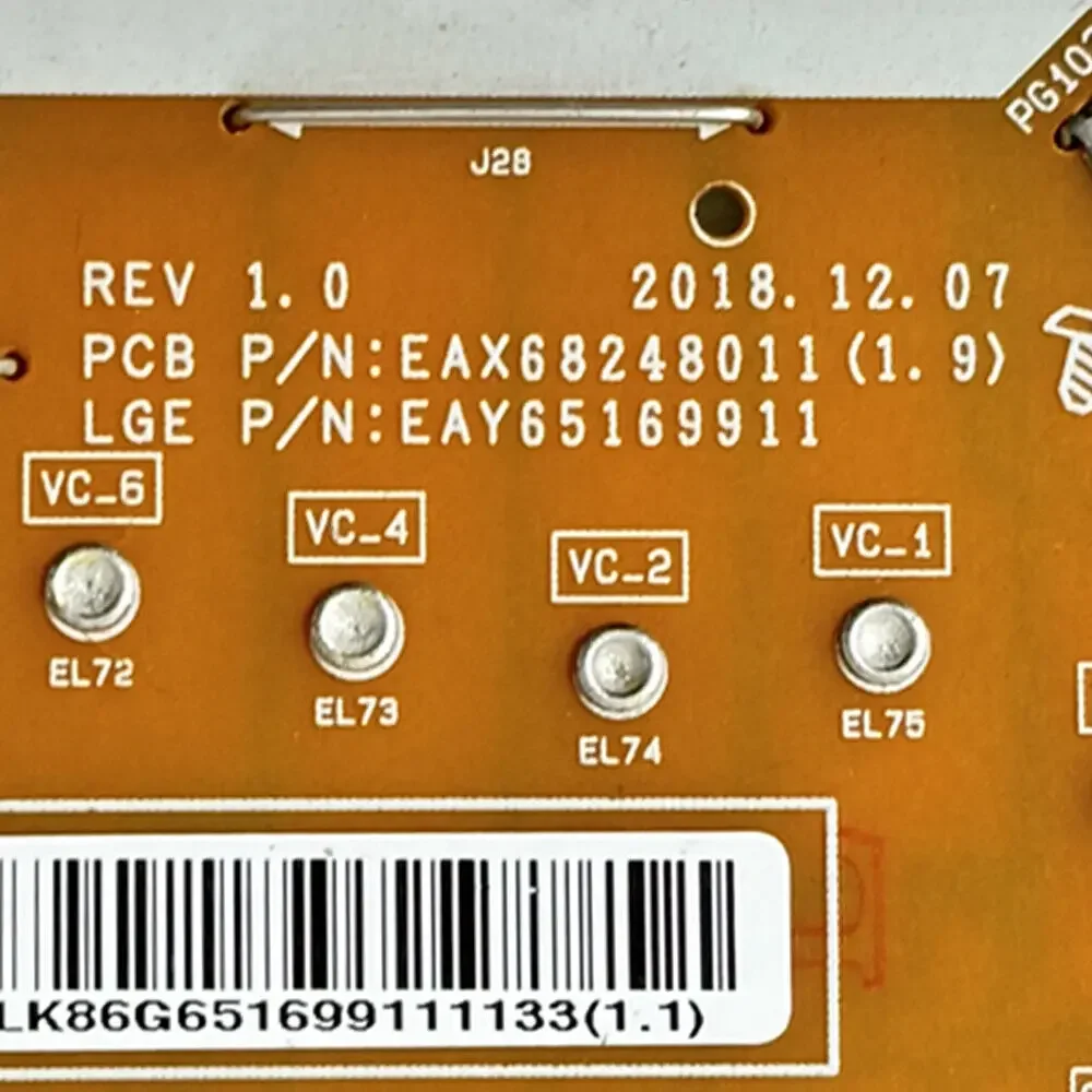 Placa de fonte de alimentação original EAX 68248011   (1.9) EAY 65169911   LGP55-19UL6 é para TV 55SM8600PUA 55SM8100AUA 55NANO85UNA 55NANO81ANA