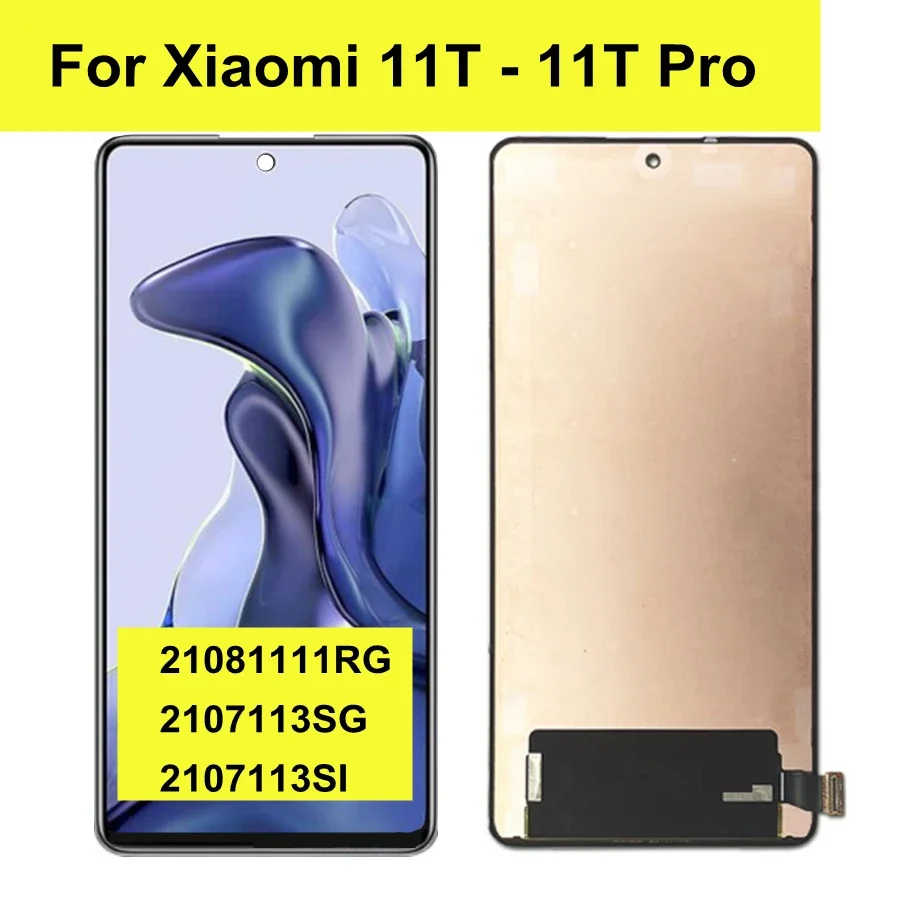 

6.76" TFT For Xiaomi Mi 11T Pro LCD Display Screen with Frame Touch Digitizer Assembly For Mi11T 2107113SG LCD Repair Screen