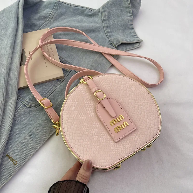 

2025 Ladies Crocodile Pattern Round Bag Premium Design | Versatile Sophisticated Handbag & Crossbody | Trendy for Office/Dinner