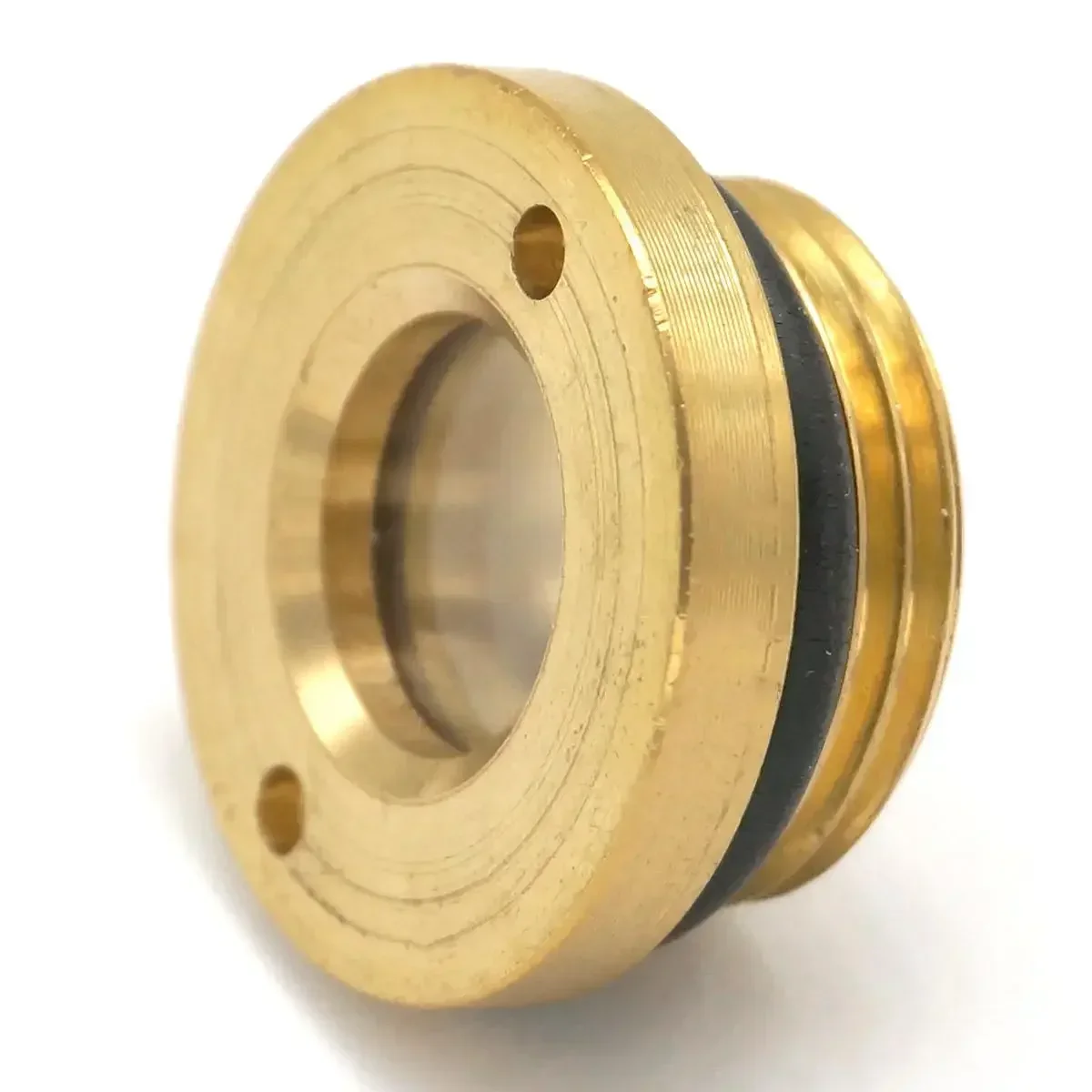 M16 m20 m22 m27 m42 passo 1.5 métrica masculino latão vista nível de óleo janela vidro cabeça redonda para compressor ar caixa de velocidades