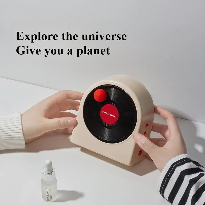 POLAR LIFE Time Travel Bluetooth Speaker Desktop Creative Portable Retro Vinyl Small Speaker No Fire Fragrance Adornment Speaker