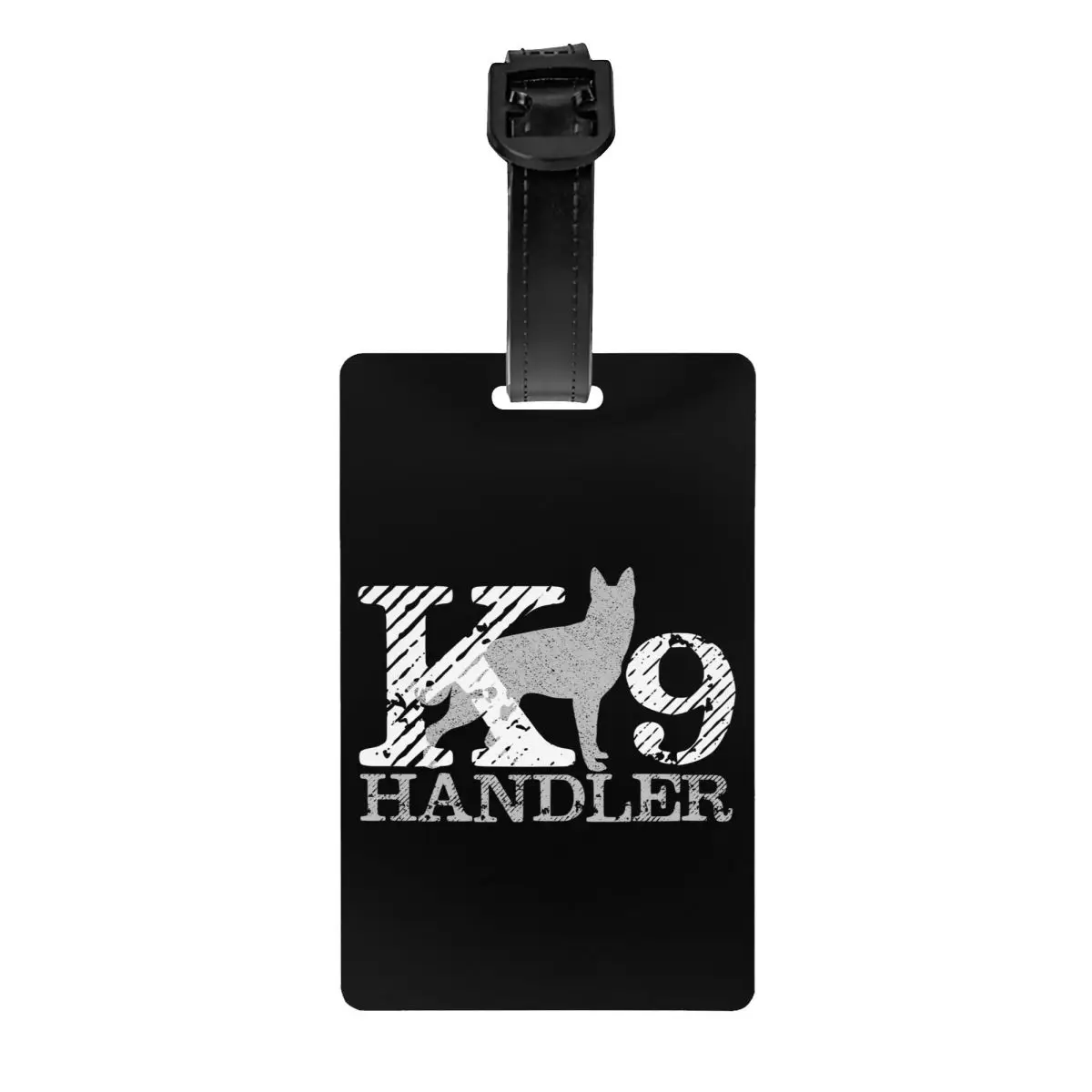 K9 Handler Dog Luggage Tag Belgian Malinois Suitcase Baggage Privacy Cover ID Label