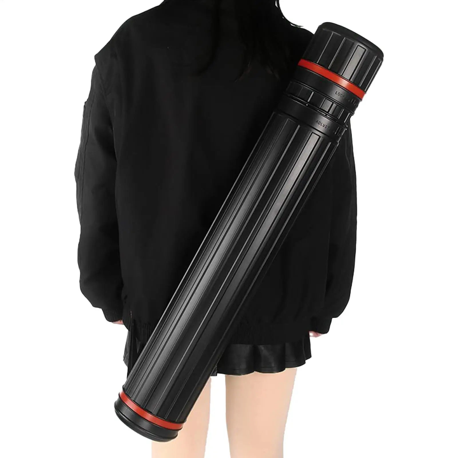Poster Tube Art Storage Tube Box WaterProof Adjustable Scalable Painting Cylinder With Shoulder Straps Drawing Cylinder For Maps