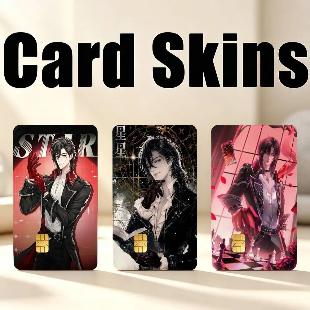LOTM The Star L-Leonard 1Set 4Pcs Waterproof Card Skin Stickers for Credit Bus IC Cards