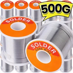 50/500g Soldering Tin Wire Tin Low Temperature Easy Melt Rosin Core Welding Cored Rods Bar for Electrical Soldering 0.8/1.0mm