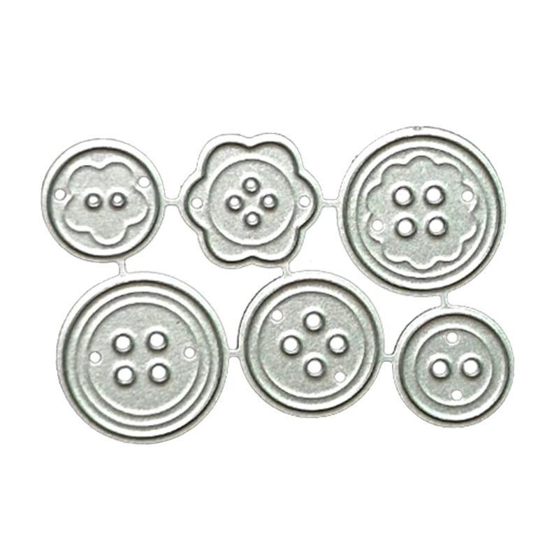 Button Cutting Dies DIY Scrapbooking Album Paper Card Making Decorating Tool for Children Adults Making Fun