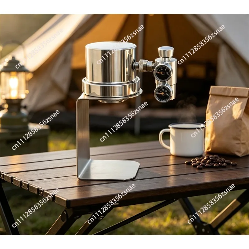 Portable Pneumatic Espresso Machine, 9Bar High Pressure Manual Coffee Maker for Home Outdoor Coffee Brewing