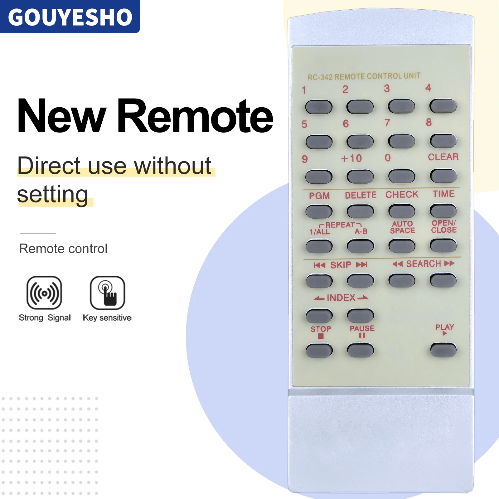 جهاز تحكم عن بعد جديد RC-342 لمشغل أقراص مضغوطة TEAC RC342 CD5 CD7 CD10 CD15