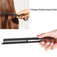 1Pcs Hair Straighten Salon Comb Hairdressing Smooth Tool Hold Tongs Hair Styling Comb Tools For Women Hair Salon Straightener