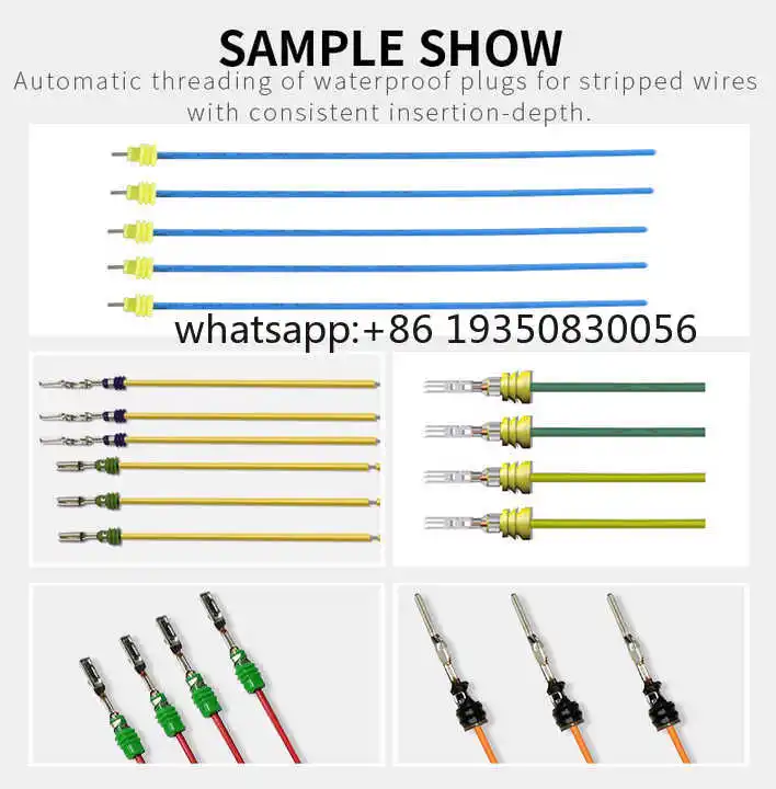 Semi-automatic Foot Pedal Control Wire Waterproof Seal Insert Machine