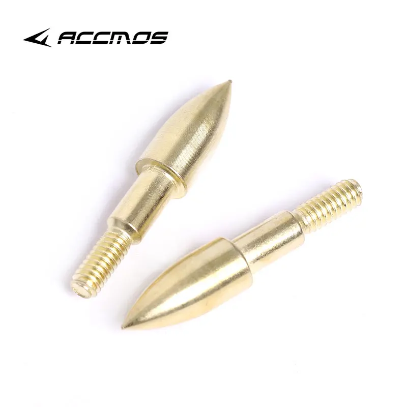 12/24pcs  Arrow Tips 75 and 100 Grain  Broad head Gold Arrow Head  Arrow Point Accessories for Shaft DIY