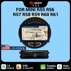 Hualingan Android Auto Radio for Mini Cooper S R60 R56 R57 R58 R59 R61 head unit upgrade stereo CarPlay screen DVD multimedia 