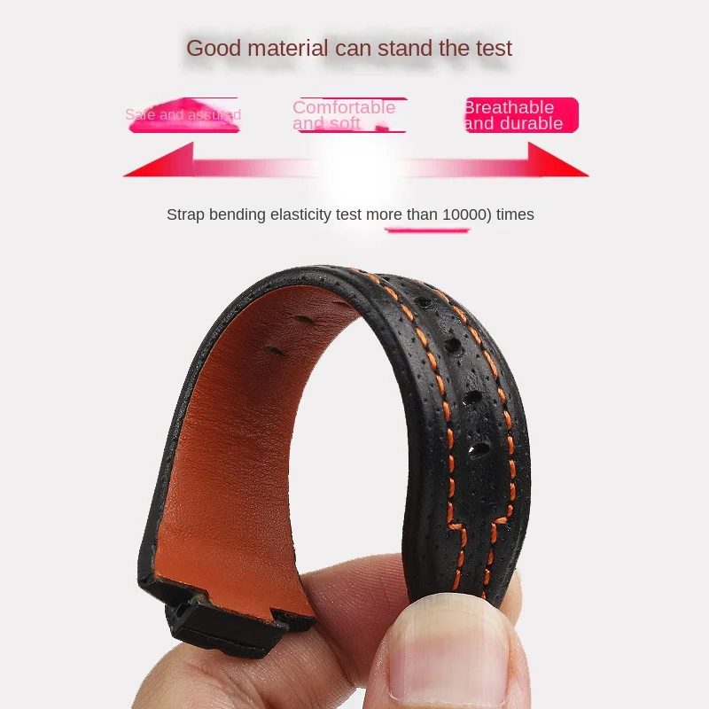 27*15mm New Genuine Leather Watch Strap for Seiko sportura SNL029P2 SNL021P1 SNA595P2 SNL017P1 Watchbands Bracelet Accessories