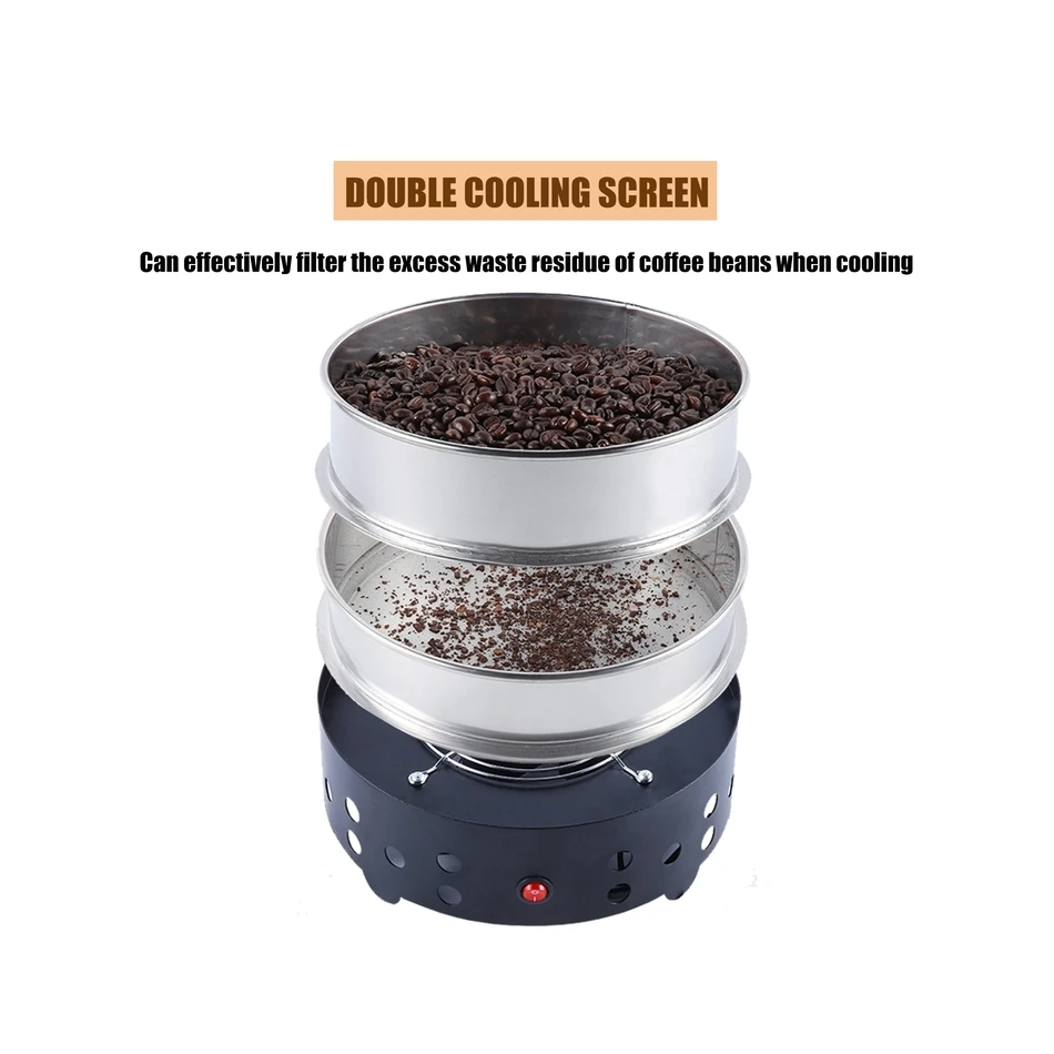 Small Easy Operation Household Coffee Bean Cooler Double Layer for Coffee Store