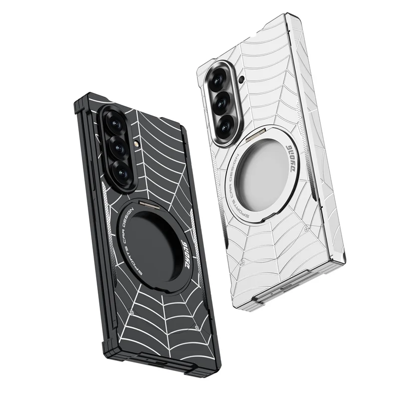 For Magsafe Aluminum Alloy Spider Case For Samsung Galaxy Z Fold 8Ultra 8 7 Magnetic Rotae Stand Hinge Protect Shockproof Cover