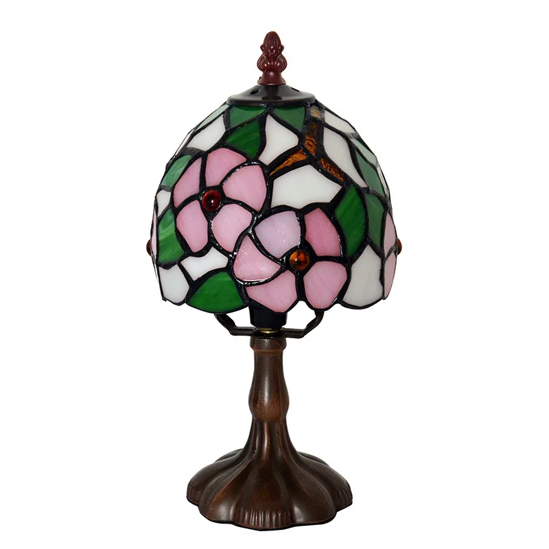 زخرفة دراسة بجانب السرير على شكل زهرة التفاح للأصدقاء هدية مصباح مكتبي صغير